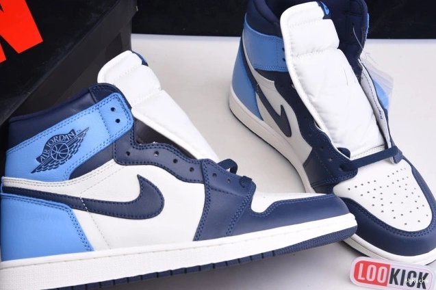 Rep TB High 1 Obsidian Air Retro OG Jordan 555088-140 0801